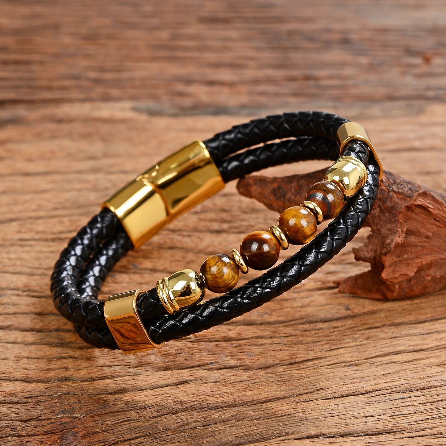 Bracelet Cuir et Perle