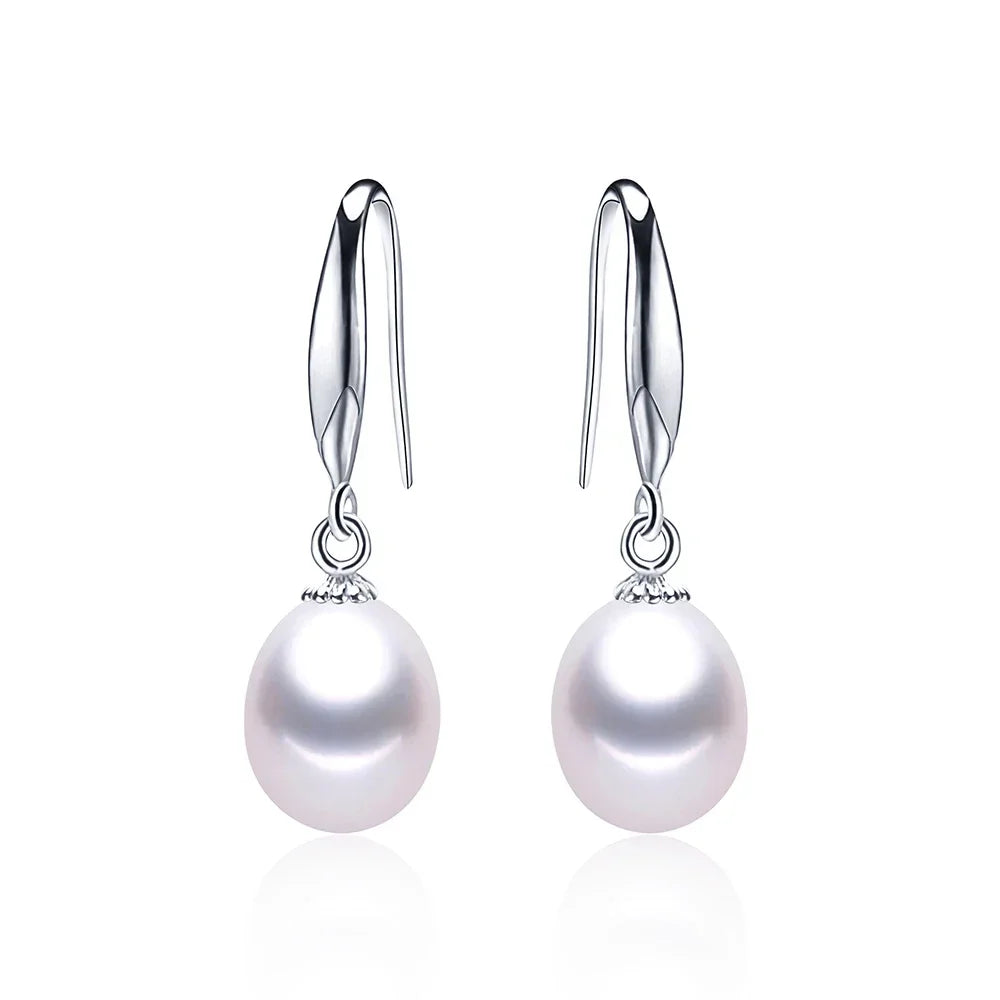 Boucle d'Oreille Perle Argent