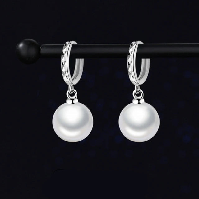 Boucle d'Oreille Perle de Culture Argent