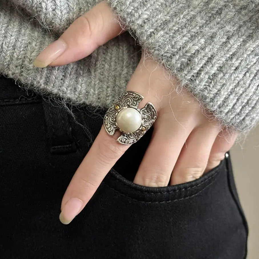 Bague Ancienne Perle