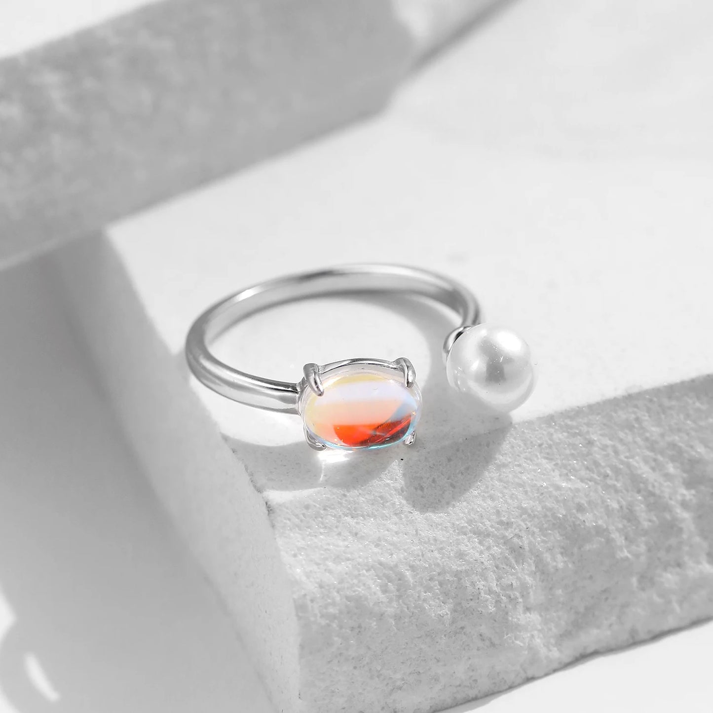 Bague Perle Cristal