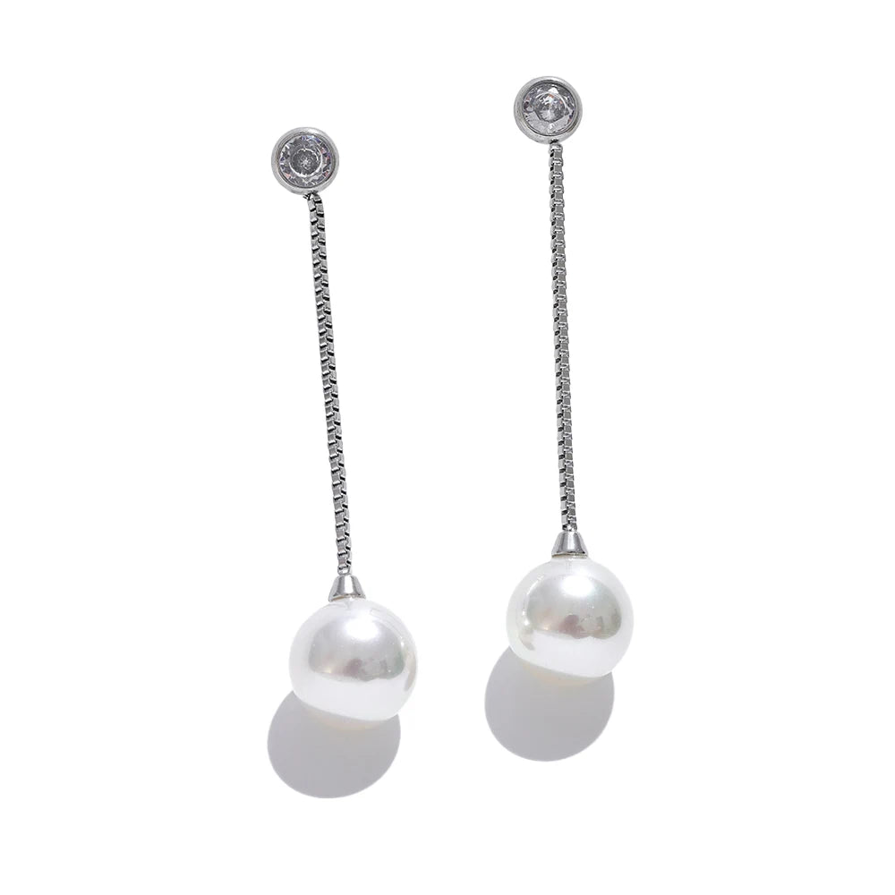 Boucle d'Oreille Perle Pendante