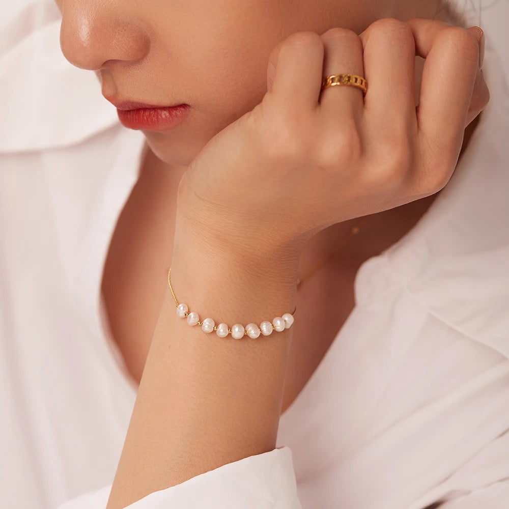 Bracelet Chaine et Perle