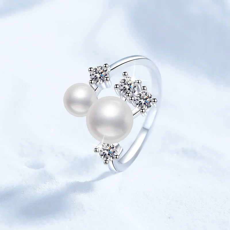 Bague 2 Perles