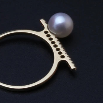 Bague de Fiancaille Perle de Culture