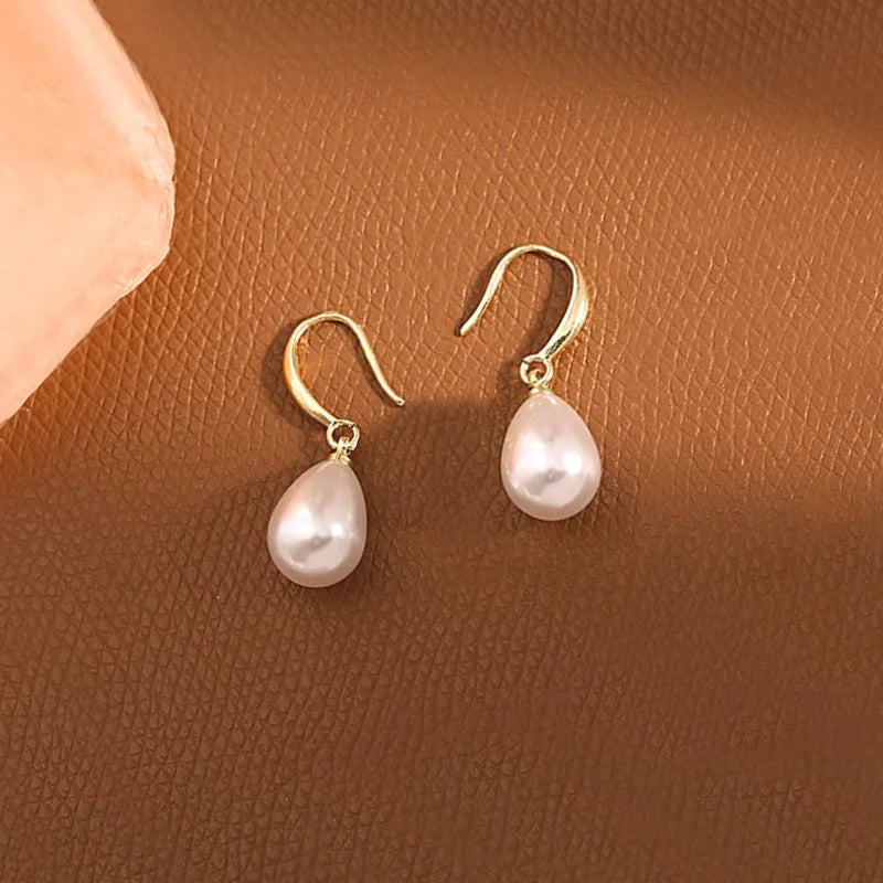 Boucle d'Oreille Perle Goutte d'Eau