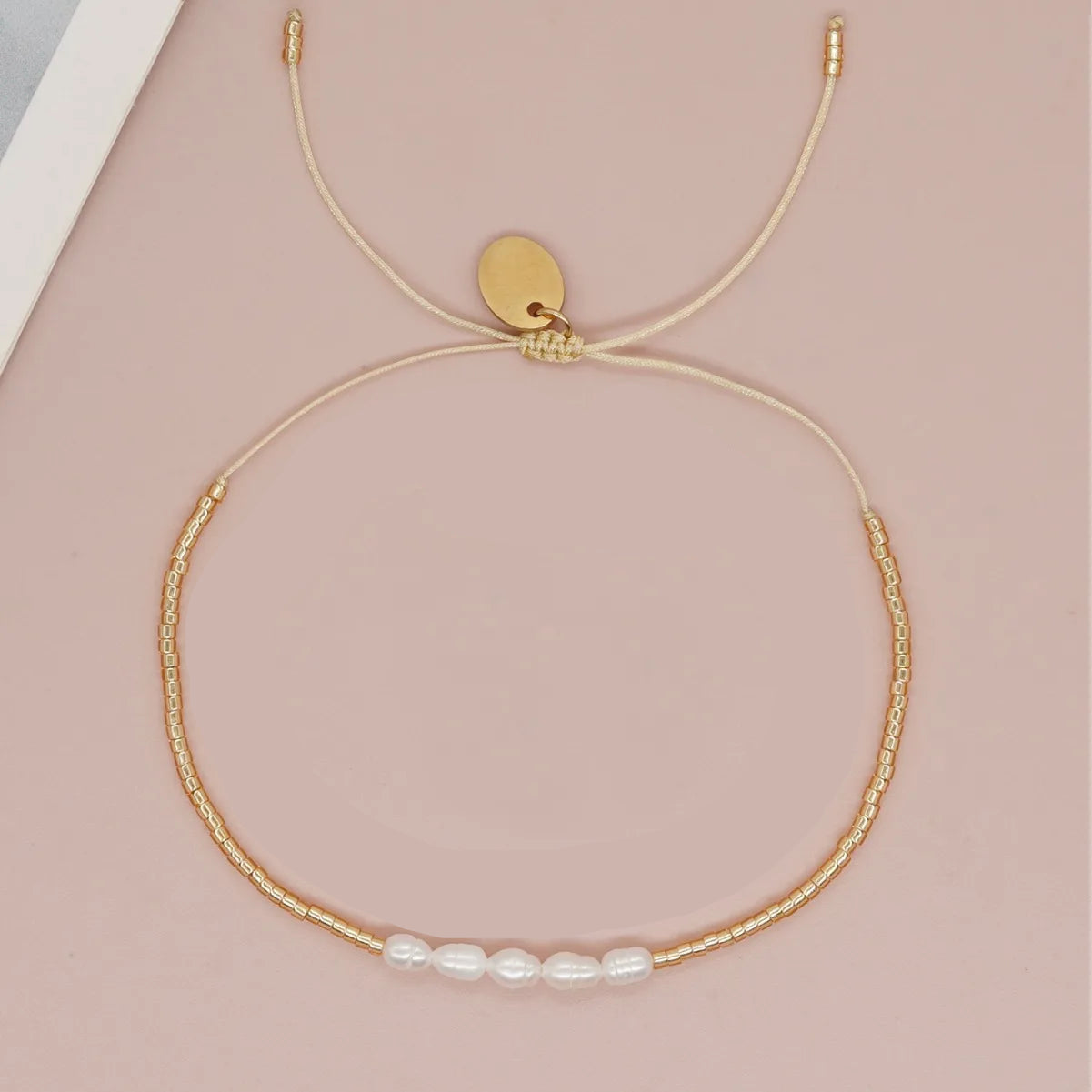 Bracelet Cordon Avec Perle De Culture