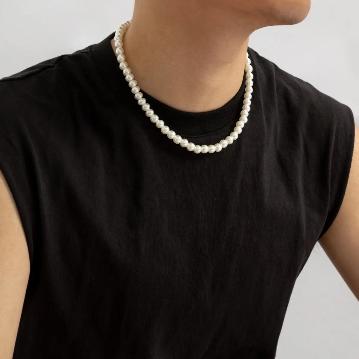 Collier Ras de Cou Perles Blanches