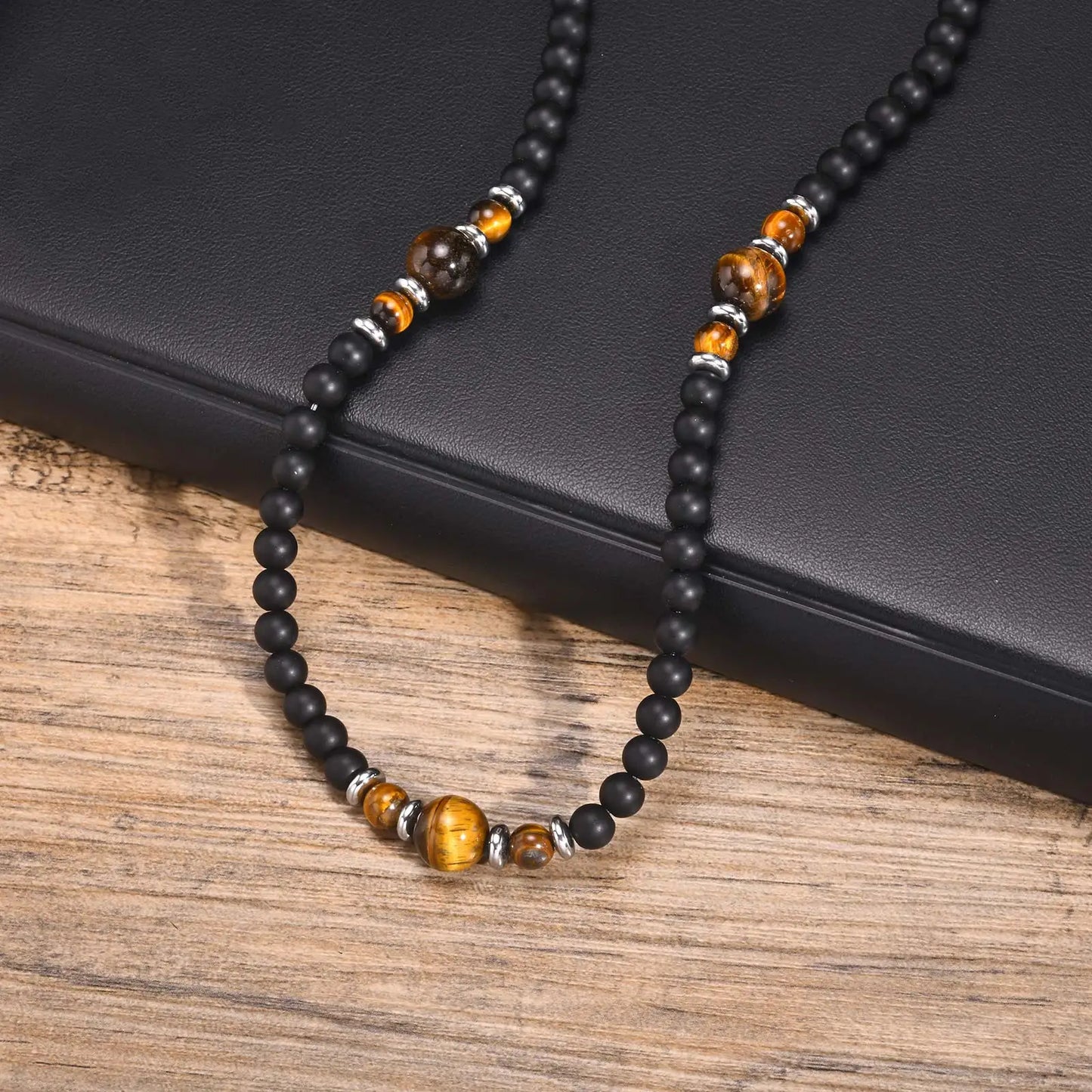 Collier Perle oeil de Tigre