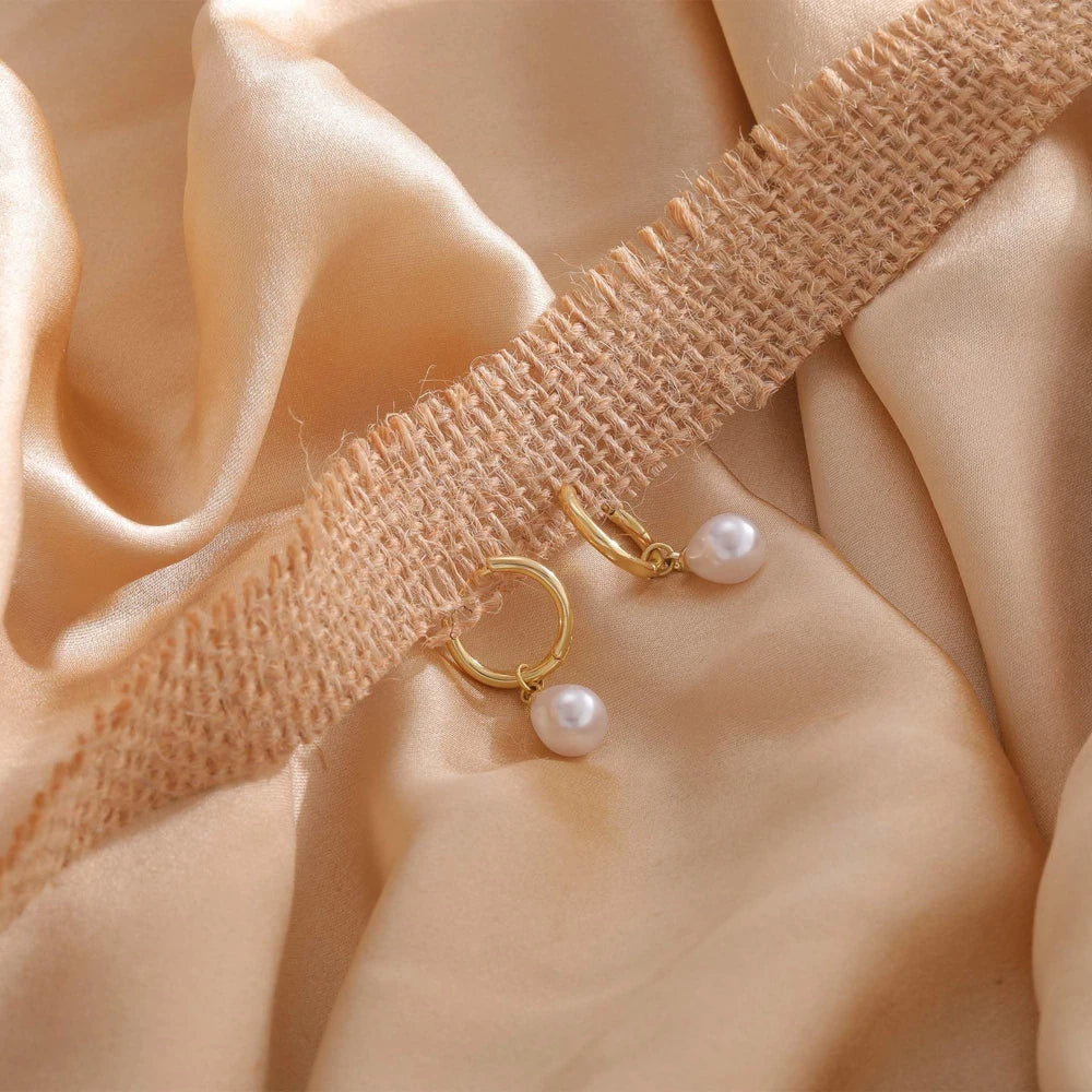 Boucle d'Oreille Perle Fantaisie