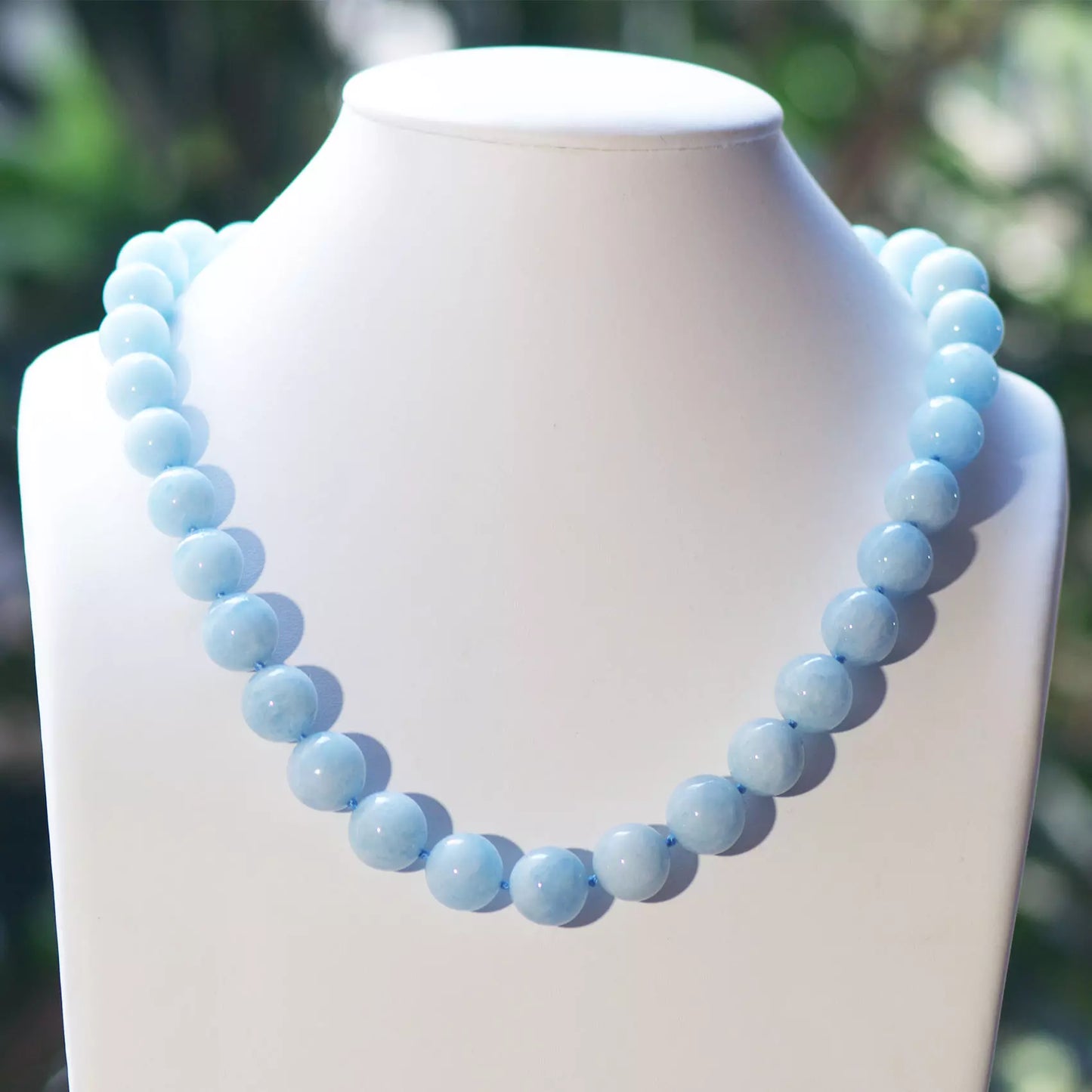 Collier Perle Bleu Ciel