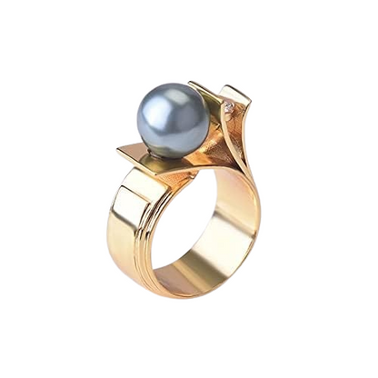 Bague Perle De Tahiti Or 750