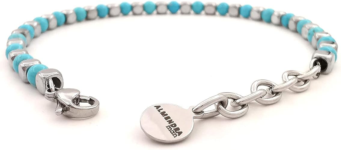 bracelet perle turquoise homme