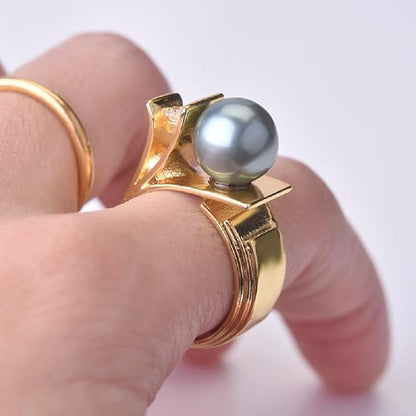 Bague Perle De Tahiti Or 750