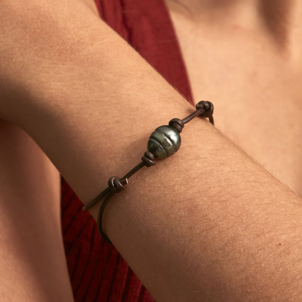 Bracelet Cordon Perle Tahiti
