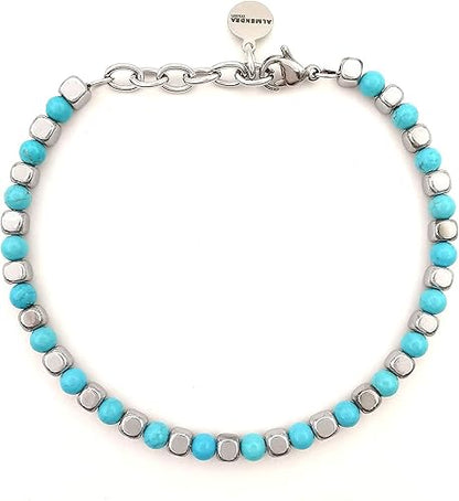 bracelet perle turquoise homme