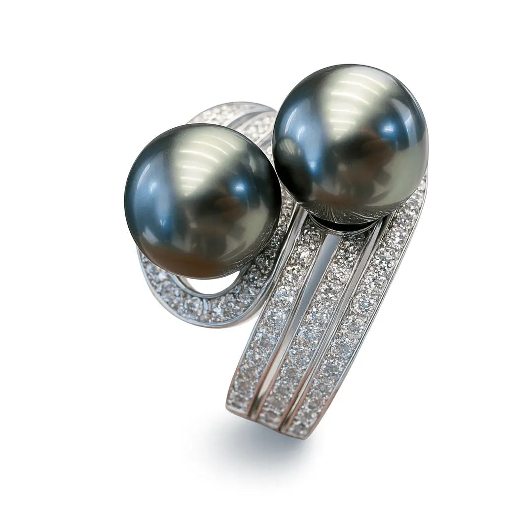 Bague Toi et Moi Perle