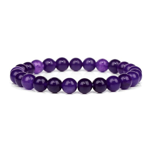 bracelet perle violet
