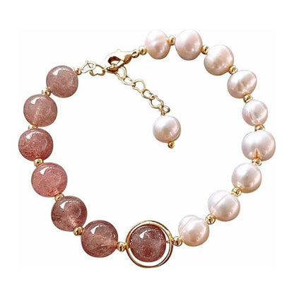 Bracelet Perle de Culture Rose