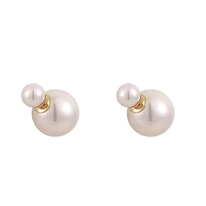Boucle d'Oreille Perle Double Face