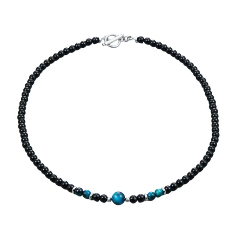 Collier Perle Noire Ras de Cou