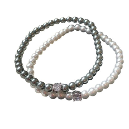 bracelet perle strass