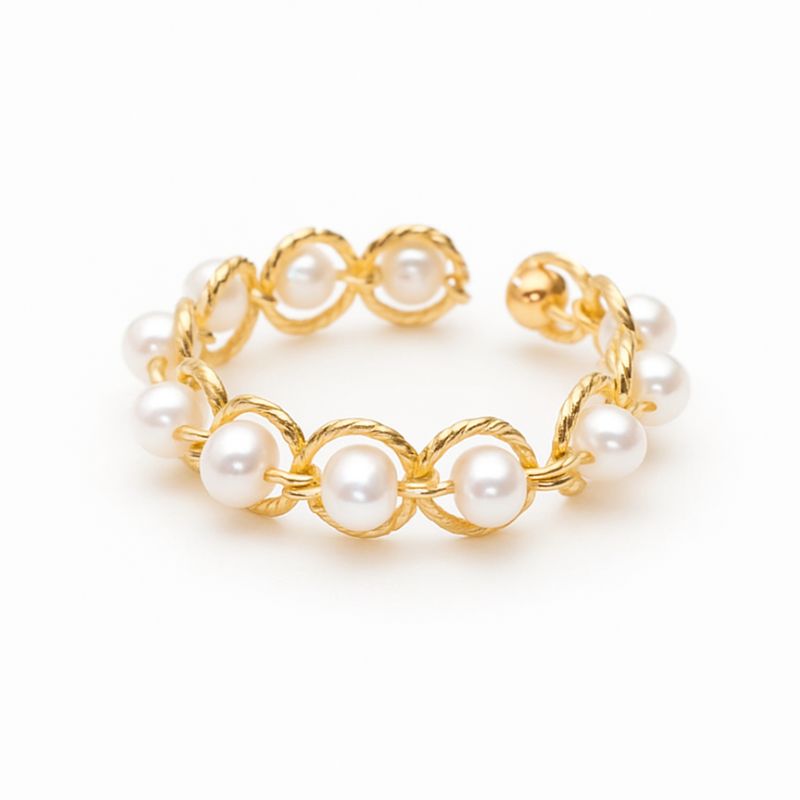 Bague Or Perle