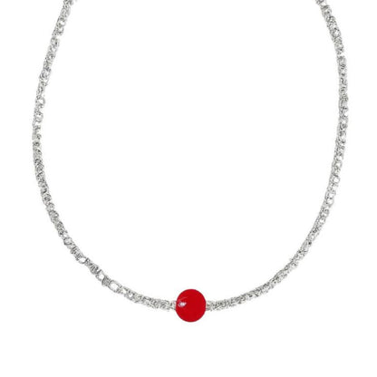 Collier 1 Perle Rouge