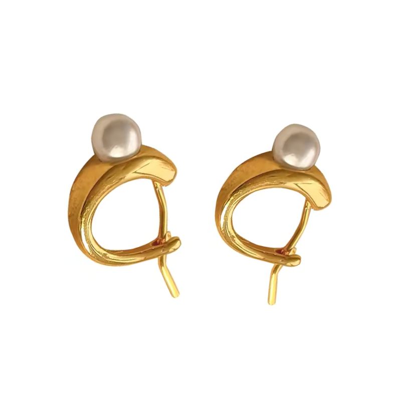 Boucle d'Oreille Perle Véritable
