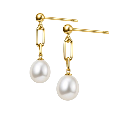 Boucle d'Oreille Perle Luxe