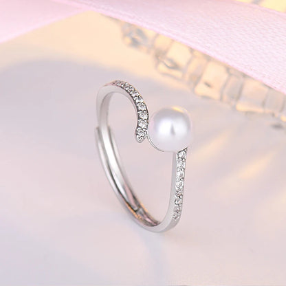 Bague avec Perle Fine