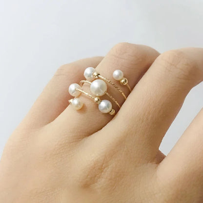 Bague Or et Perle de Culture