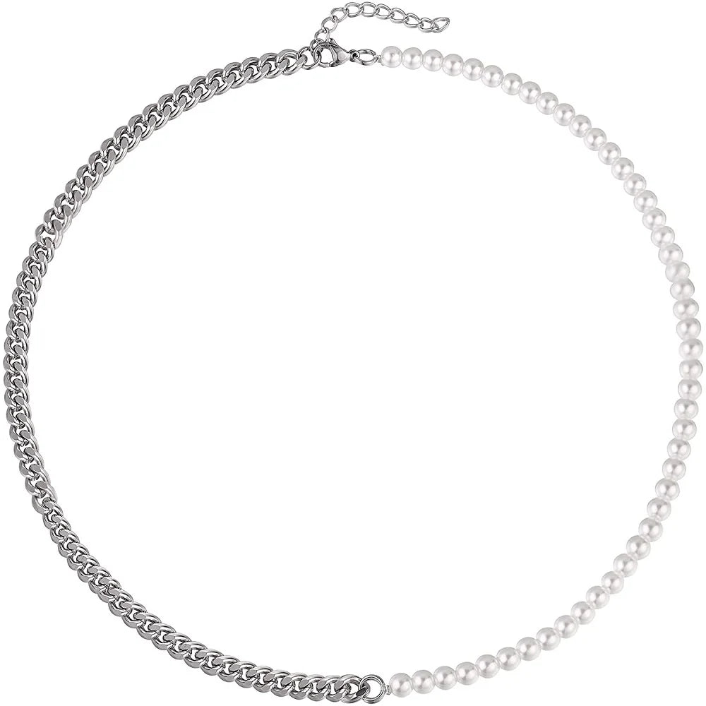 Collier de Perles Chaine Cubaine