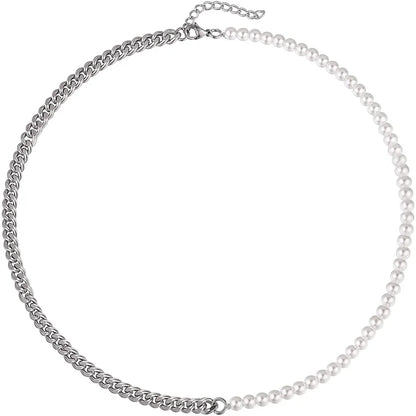 Collier de Perles Chaine Cubaine