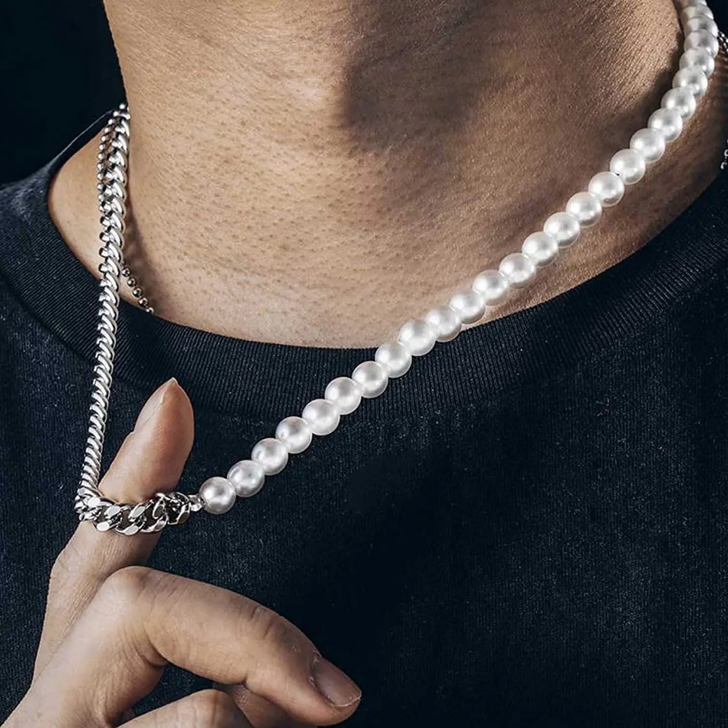 Collier de Perles Chaine Cubaine