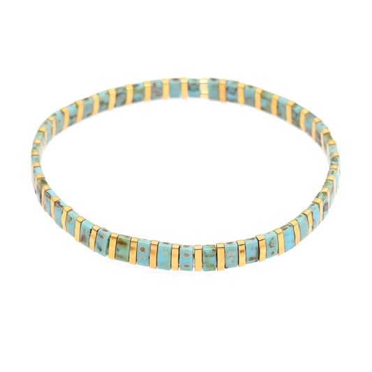 Bracelet Ete Perle Plate