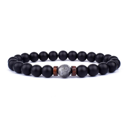 Bracelet Homme Perle Noir