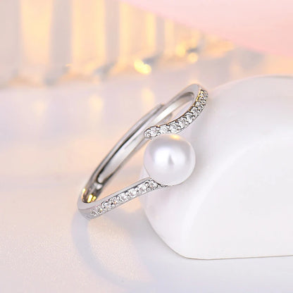 Bague avec Perle Fine