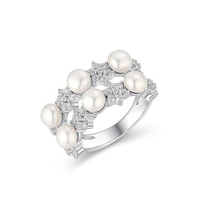 Bague 3 Perles