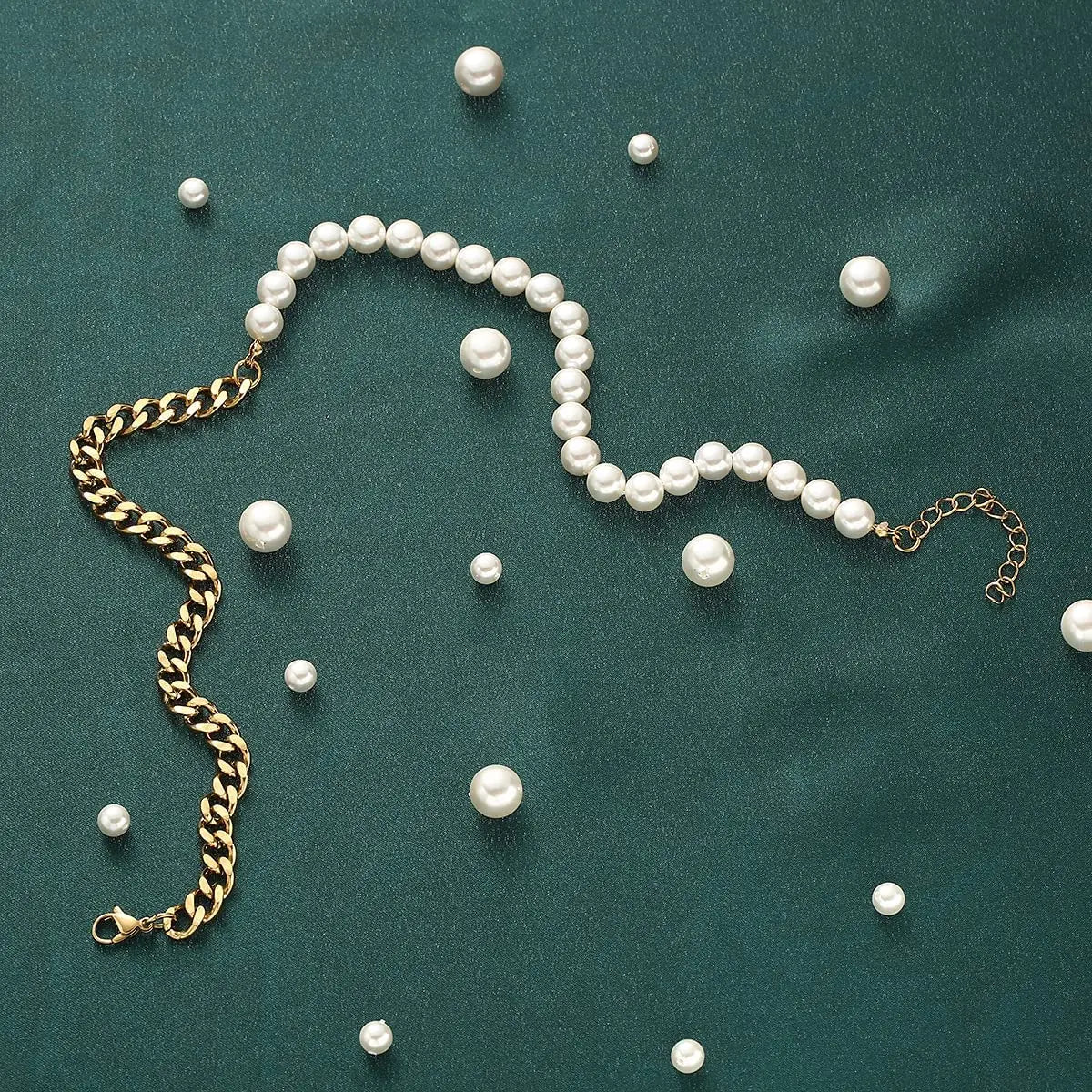 Collier de Perles Chaine Cubaine