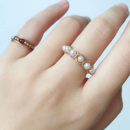 Bague Or Perle