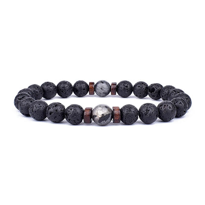 Bracelet Homme Perle Noir