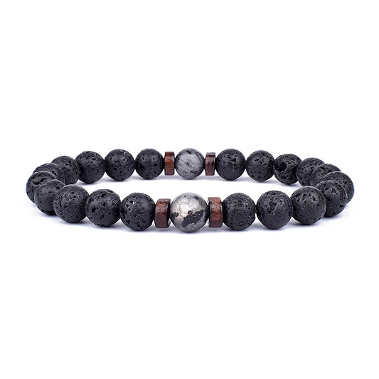 Bracelet Homme Perle Noir