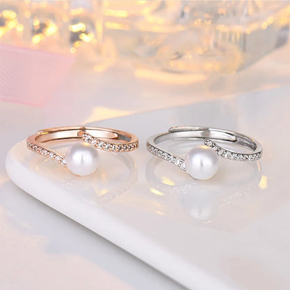 Bague avec Perle Fine