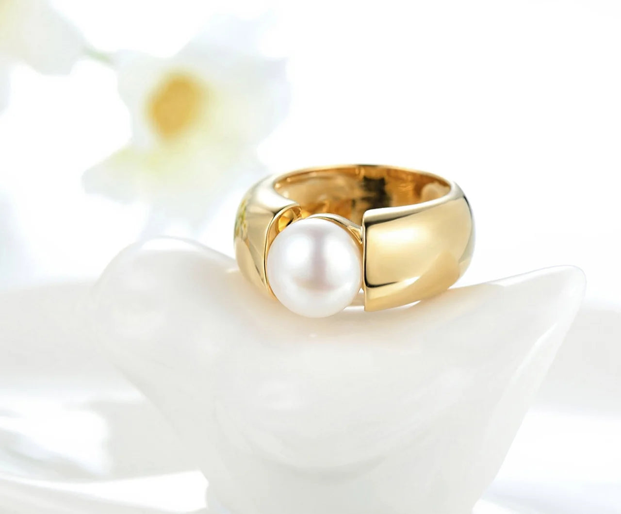 Bague Or 18 Carats Perle de Culture