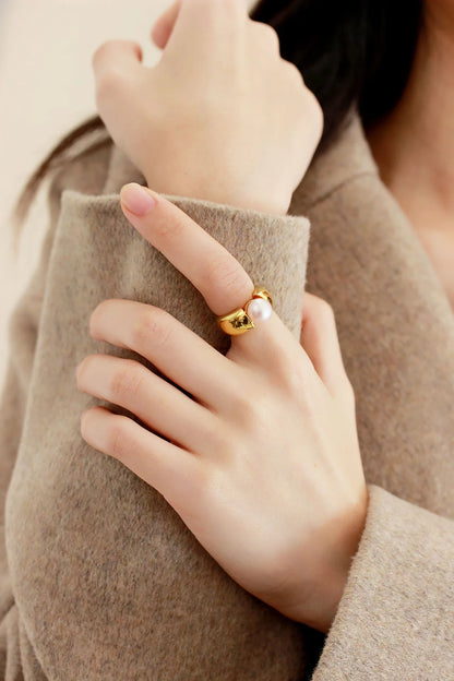 Bague Or 18 Carats Perle de Culture