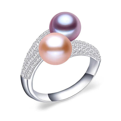 Bague 2 Perles de Culture