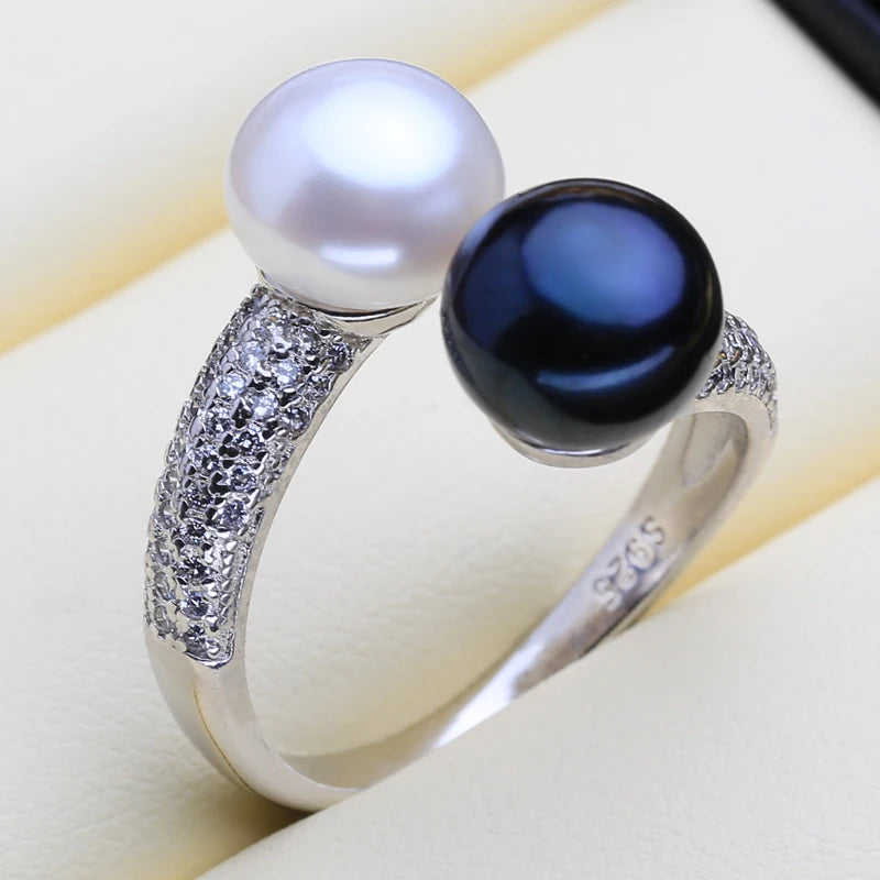Bague 2 Perles de Culture