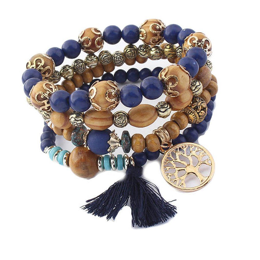 Bracelet Perle Bois Femme