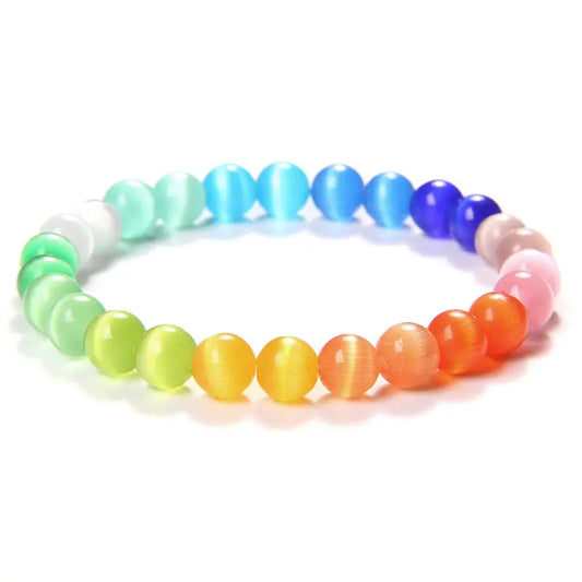 bracelet perle oeil de chat